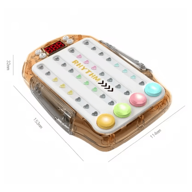 Quick Push Pop It Light Up Game Console For Multiplayer Reaction And Hand Training 8