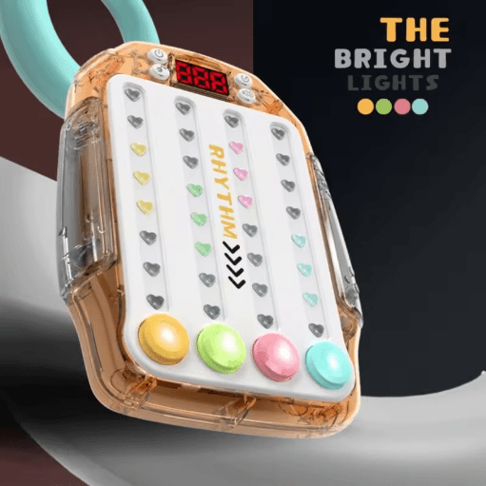 Quick Push Pop It Light Up Game Console For Multiplayer Reaction And Hand Training 11