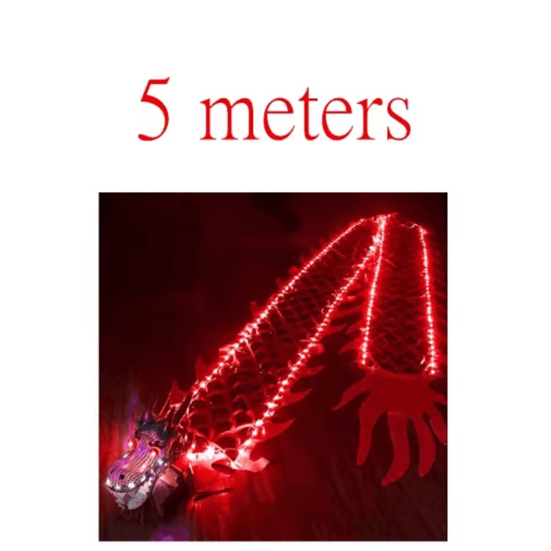 Chinese New Year Ribbon Dragon Dance Prop Set For Festival Performances 10