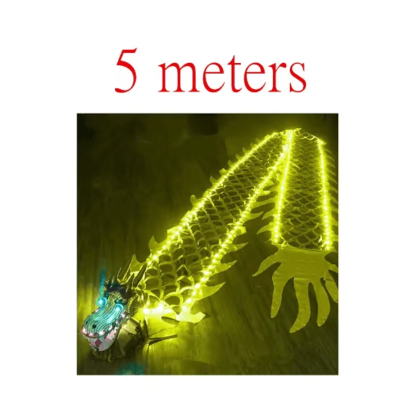 Chinese New Year Ribbon Dragon Dance Prop Set For Festival Performances 8