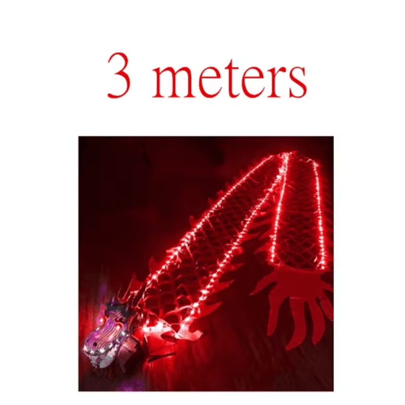 Chinese New Year Ribbon Dragon Dance Prop Set For Festival Performances 11