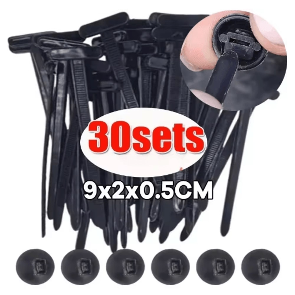 Universal Nylon Cable Tie Fastener Clip For Car Panel And Wire Management 3