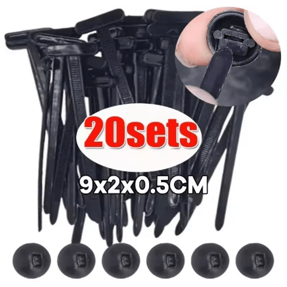 Universal Nylon Cable Tie Fastener Clip For Car Panel And Wire Management 4