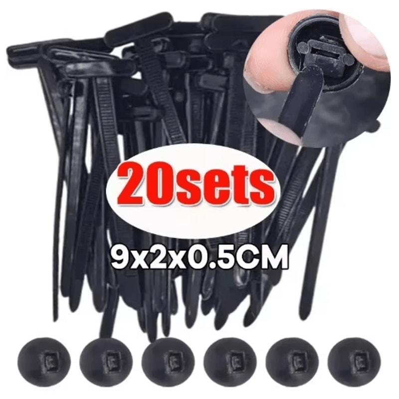 Universal Nylon Cable Tie Fastener Clip For Car Panel And Wire Management 4