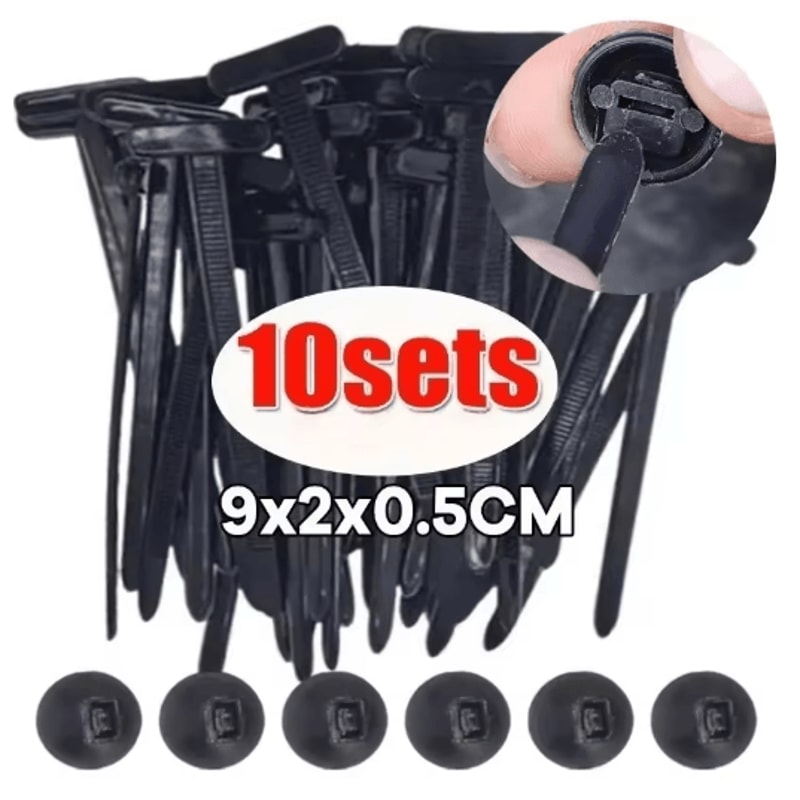 Universal Nylon Cable Tie Fastener Clip For Car Panel And Wire Management 5