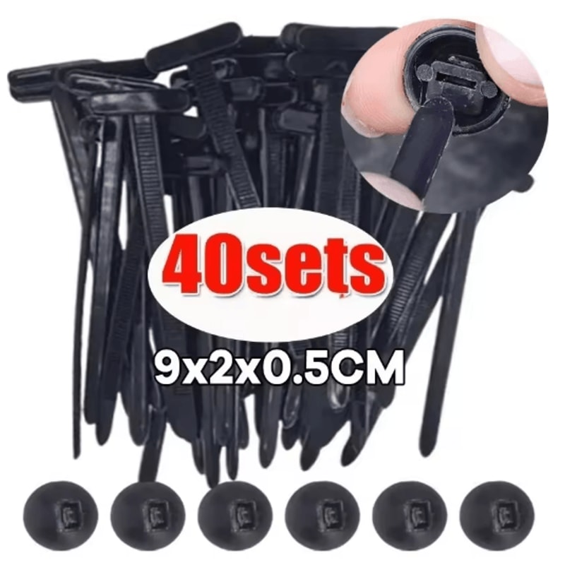 Universal Nylon Cable Tie Fastener Clip For Car Panel And Wire Management 6