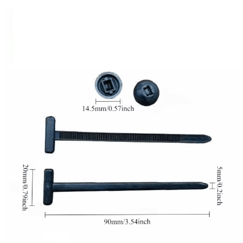 Universal Nylon Cable Tie Fastener Clip For Car Panel And Wire Management 7