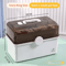 Large Capacity Multi Layer Home Medicine Storage Box With Organized Compartments 2