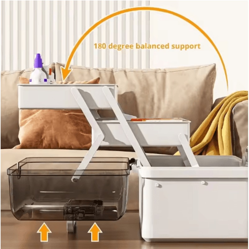 Large Capacity Multi Layer Home Medicine Storage Box With Organized Compartments 4