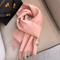 100 Wool Winter Narrow Scarf In Solid Colors For Men And Women 10