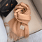 100 Wool Winter Narrow Scarf In Solid Colors For Men And Women 22