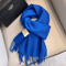 100 Wool Winter Narrow Scarf In Solid Colors For Men And Women 28