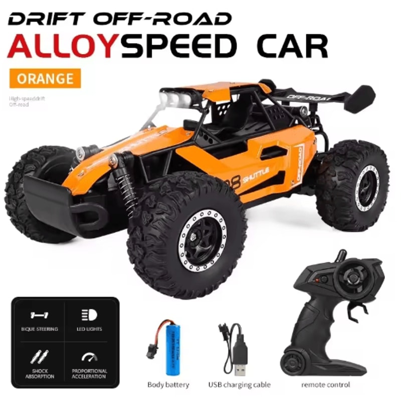 116 High Speed Off Road RC Car With LED Lights And 24GHz Control 11