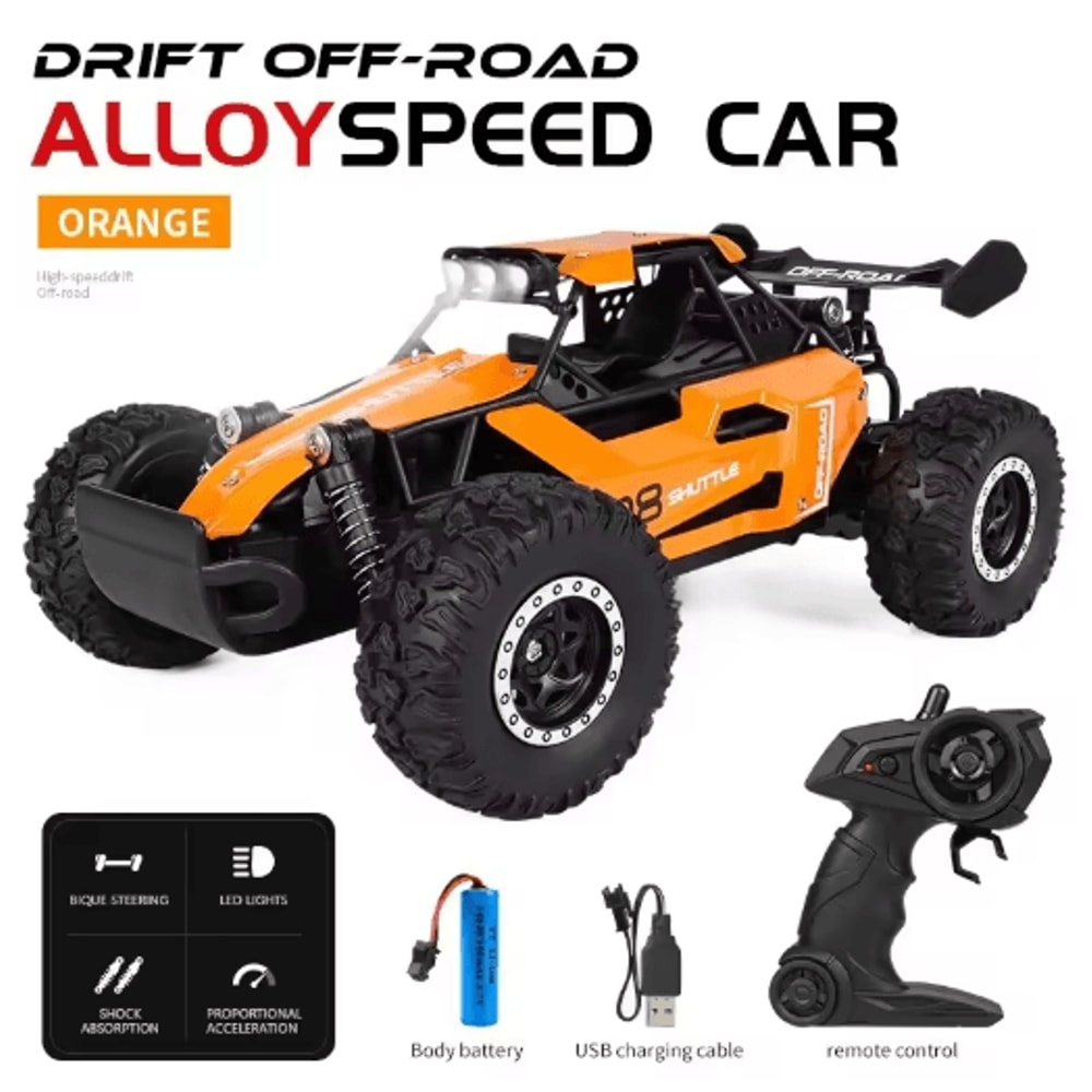 116 High Speed Off Road RC Car With LED Lights And 24GHz Control 13