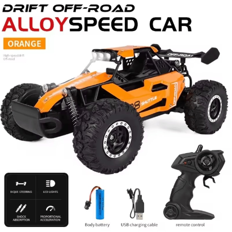 116 High Speed Off Road RC Car With LED Lights And 24GHz Control 15