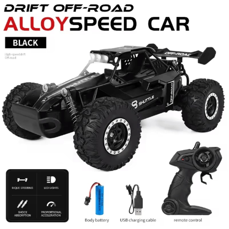 116 High Speed Off Road RC Car With LED Lights And 24GHz Control 2