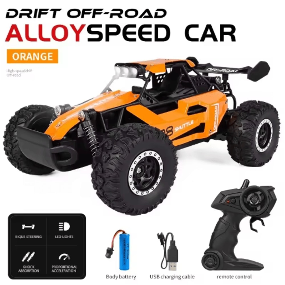116 High Speed Off Road RC Car With LED Lights And 24GHz Control 3