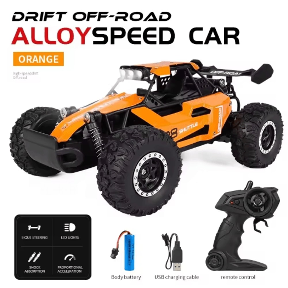116 High Speed Off Road RC Car With LED Lights And 24GHz Control 7