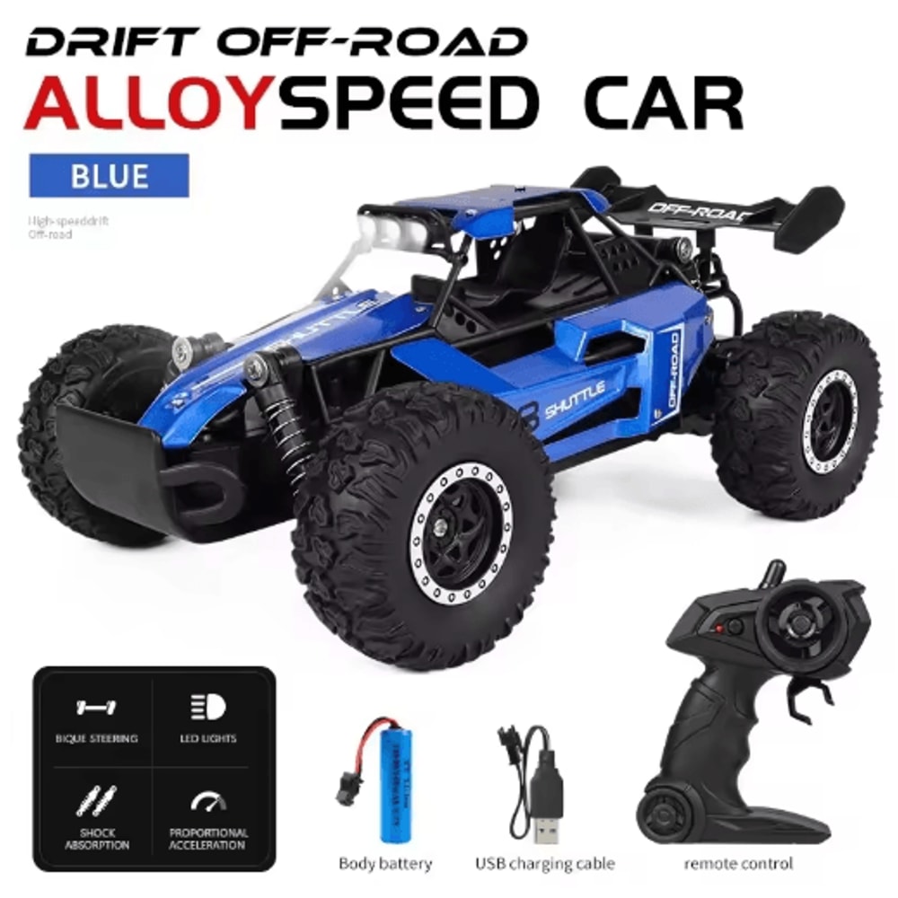 116 High Speed Off Road RC Car With LED Lights And 24GHz Control 8