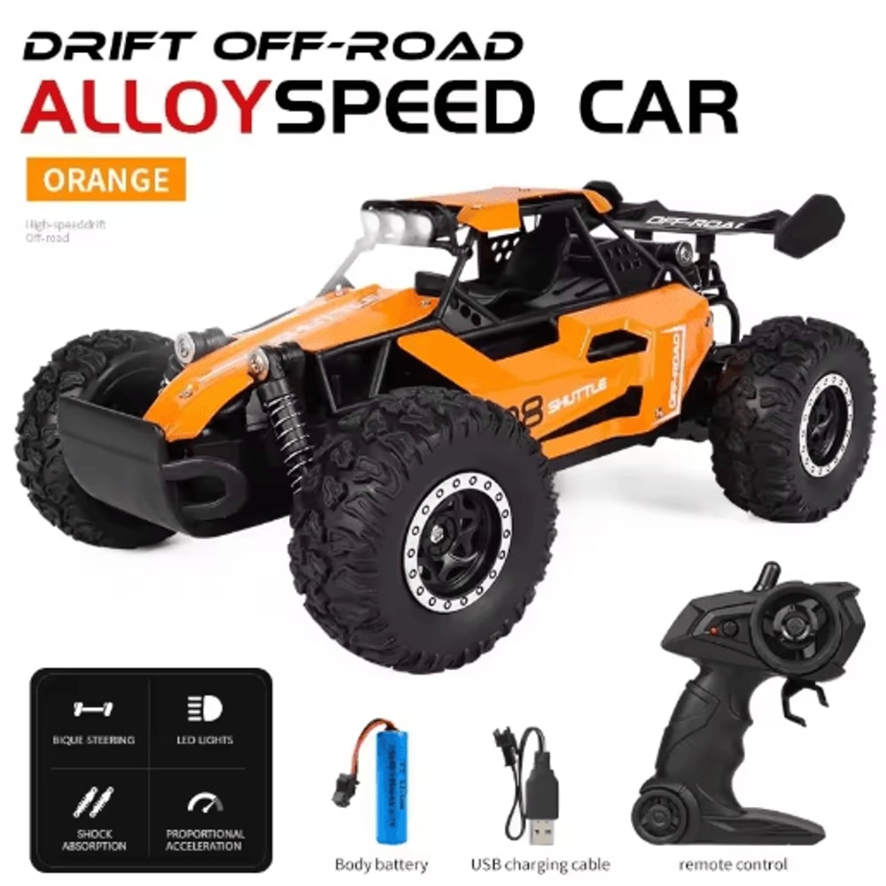 116 High Speed Off Road RC Car With LED Lights And 24GHz Control 9