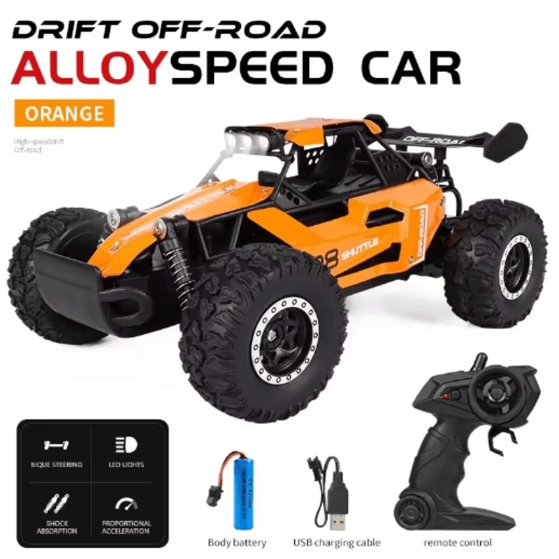 116 High Speed Off Road RC Car With LED Lights And 24GHz Control 17