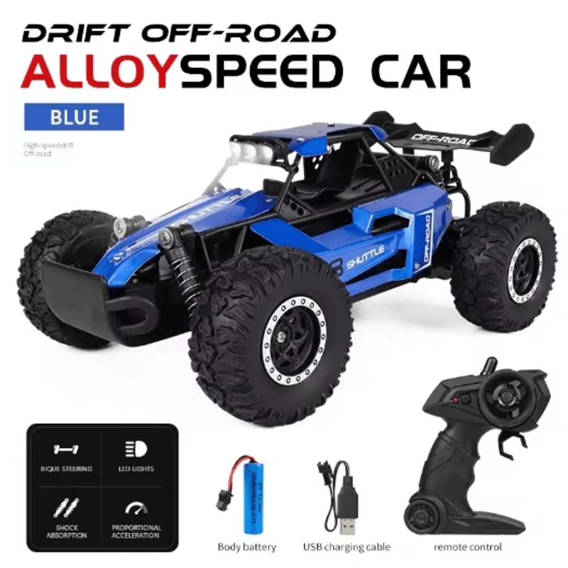 116 High Speed Off Road RC Car With LED Lights And 24GHz Control 18