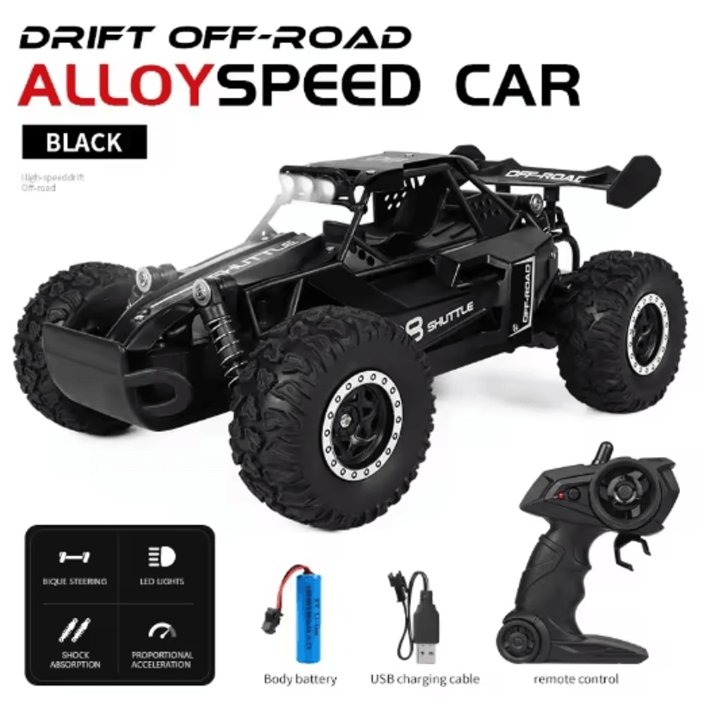 116 High Speed Off Road RC Car With LED Lights And 24GHz Control 19