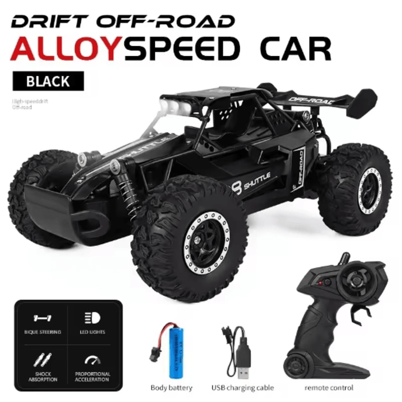 116 High Speed Off Road RC Car With LED Lights And 24GHz Control 19