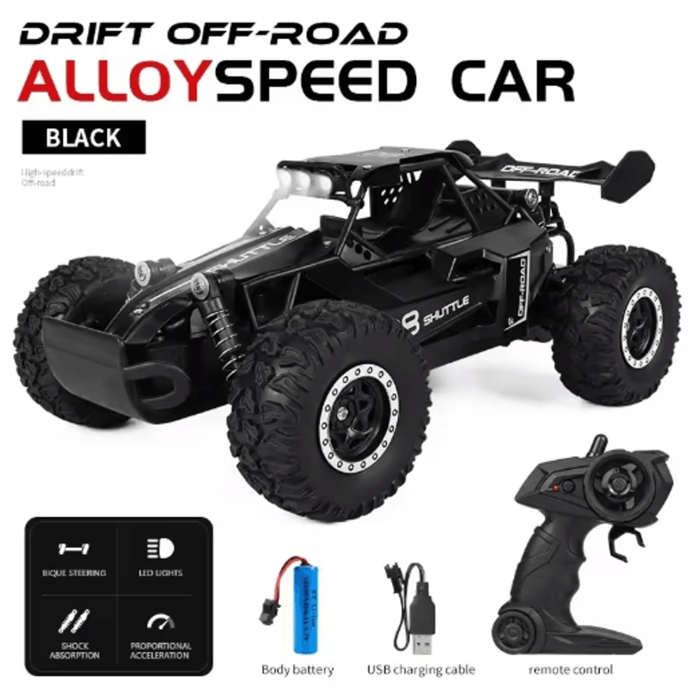 116 High Speed Off Road RC Car With LED Lights And 24GHz Control 22