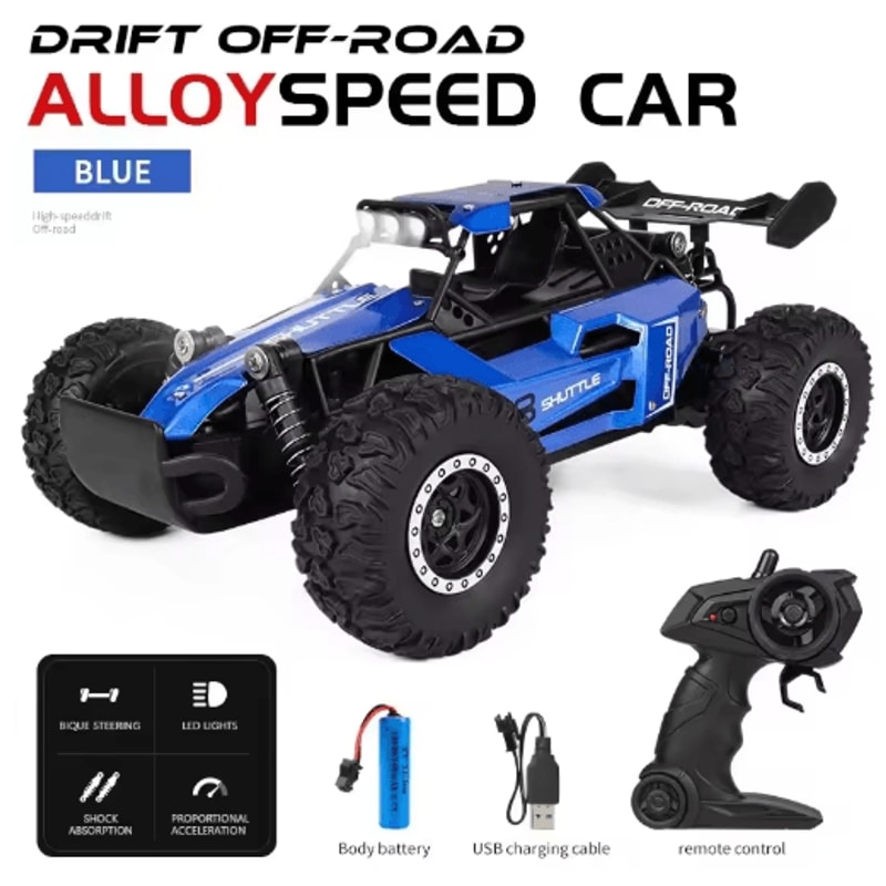 116 High Speed Off Road RC Car With LED Lights And 24GHz Control 23