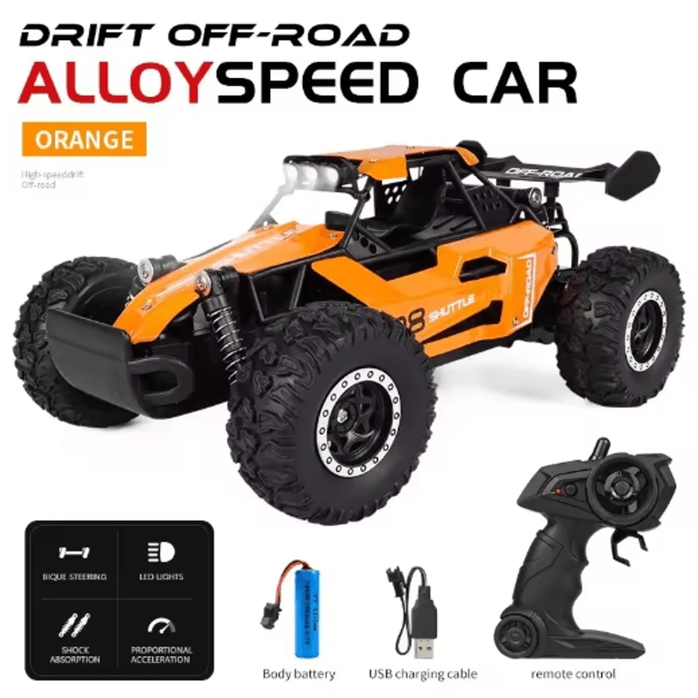 116 High Speed Off Road RC Car With LED Lights And 24GHz Control 24