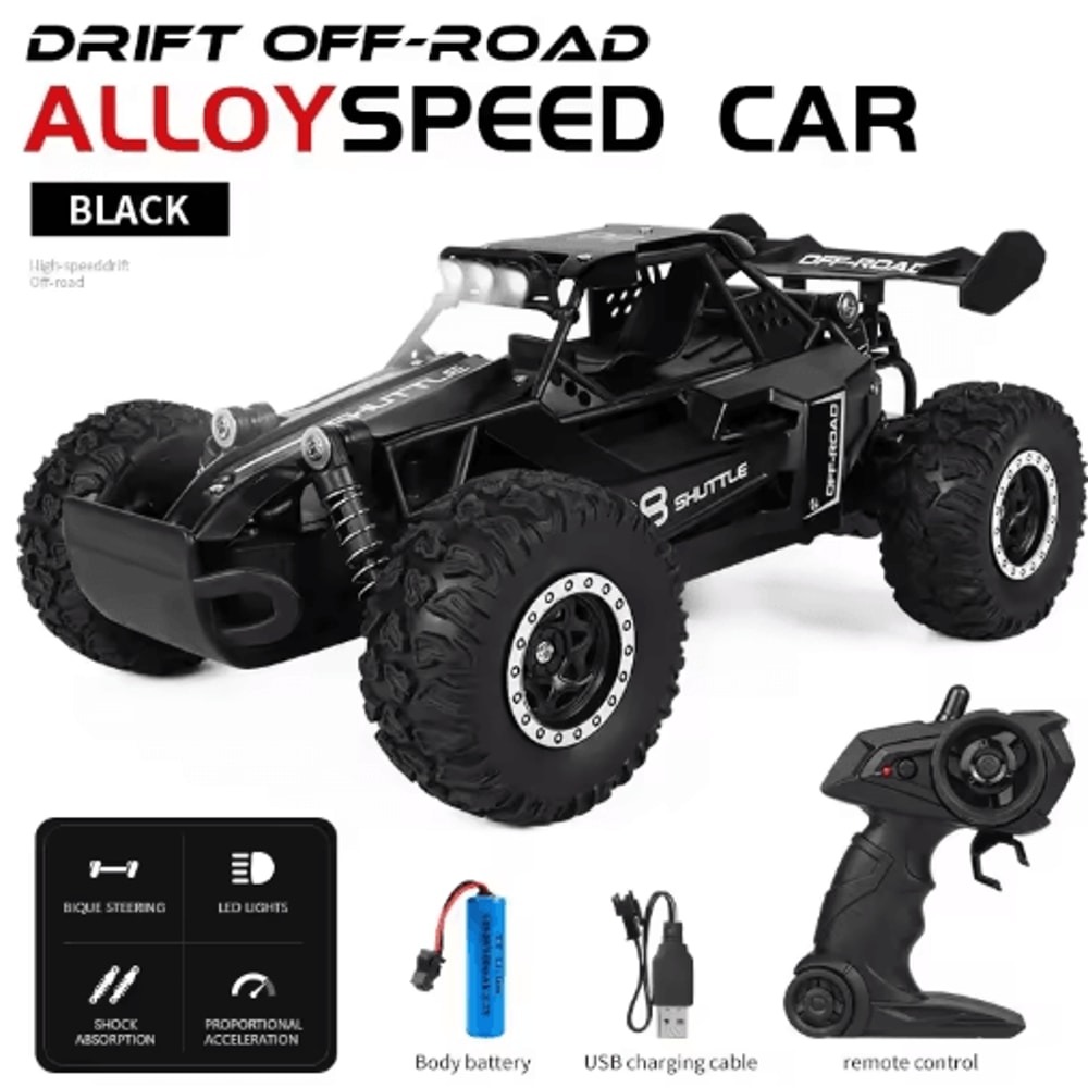 116 High Speed Off Road RC Car With LED Lights And 24GHz Control 26