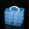 3 Layer 18 Grid Portable Storage Box With Detachable Compartments 1