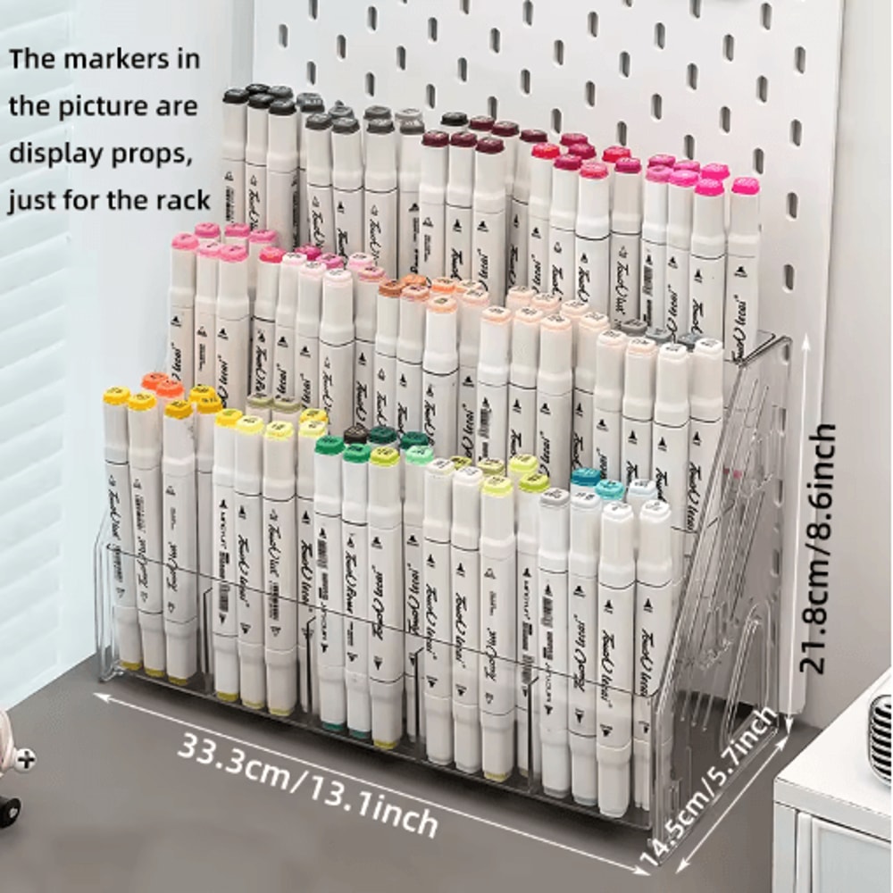 Large Capacity Staircase Desk Storage Box With Multi Compartment Pen Holder 2