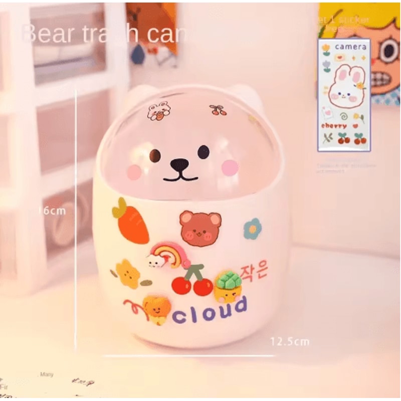 Kawaii Acrylic Pen Holder Cute Desk Organizer For Office And Vanity 1
