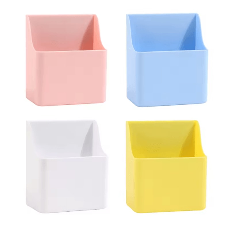 Large Capacity Magnetic Refrigerator Storage Box With Pen Holder Organizer 6