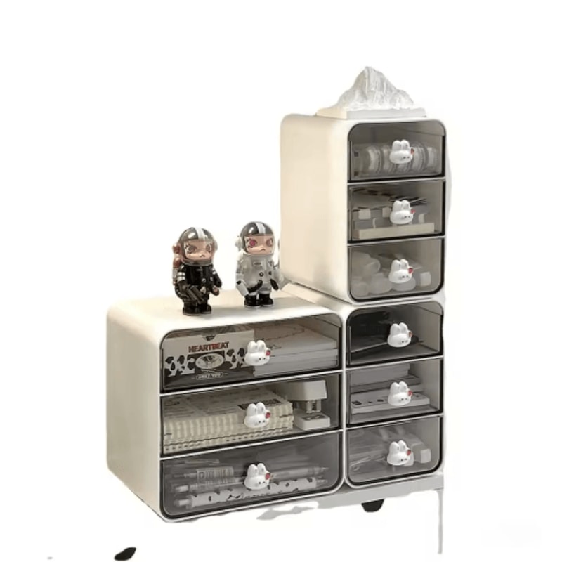 Desktop Drawer Storage Box With Multi Drawer Organizer For Cosmetics And Stationery 5