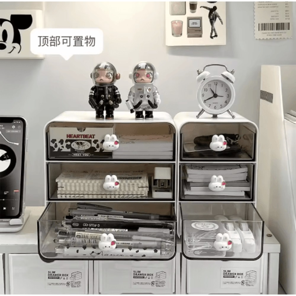 Desktop Drawer Storage Box With Multi Drawer Organizer For Cosmetics And Stationery 7