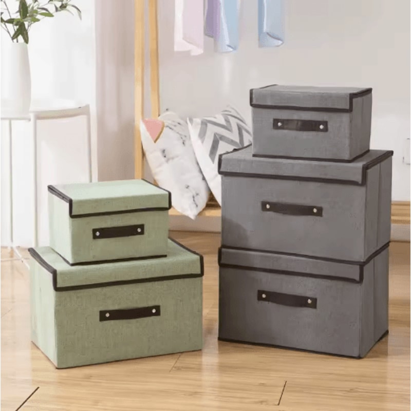 Foldable Underwear Storage Organizer Box With Dustproof Non Woven Design 14