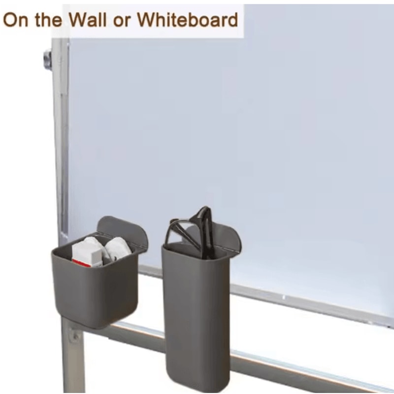 Adhesive Screen Pen Holder Desktop Stationery Organizer For Monitor And Desk 4