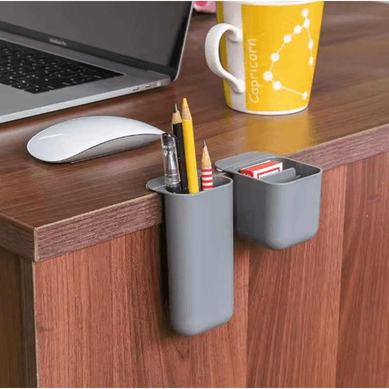Adhesive Screen Pen Holder Desktop Stationery Organizer For Monitor And Desk 5