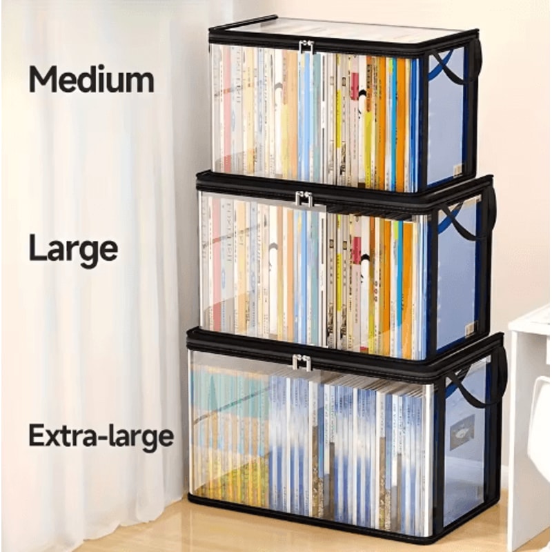 Large Capacity Transparent PVC Storage Bag With Flip Cover And View Window 3