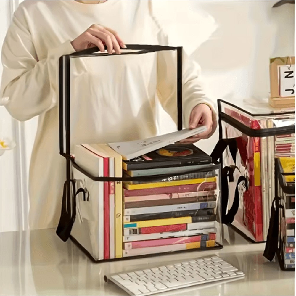 Large Capacity Transparent PVC Storage Bag With Flip Cover And View Window 5