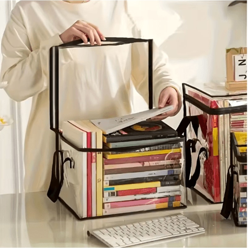 Large Capacity Transparent PVC Storage Bag With Flip Cover And View Window 5