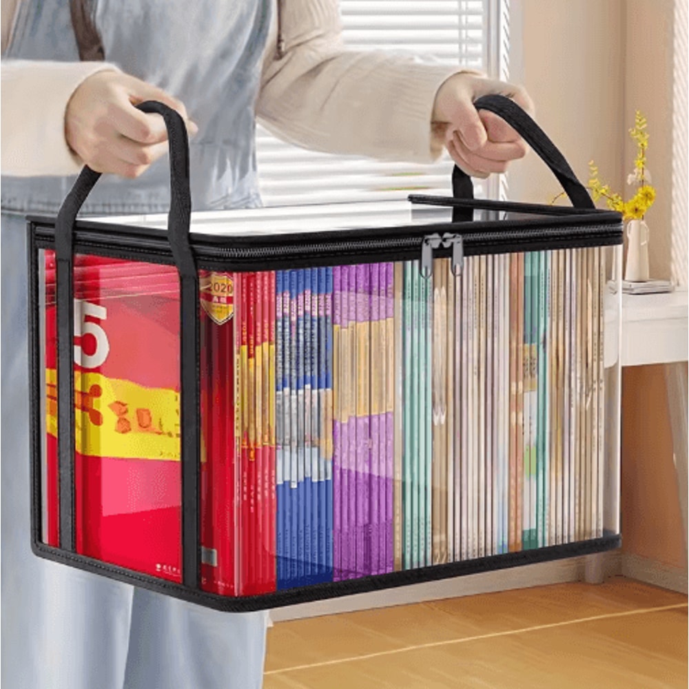 Large Capacity Transparent PVC Storage Bag With Flip Cover And View Window 0