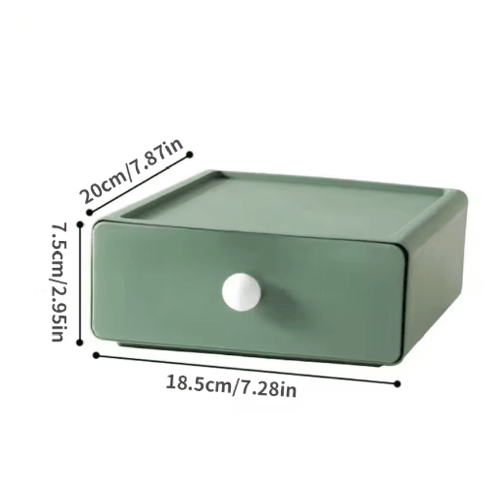 Single Stackable Desk Drawer Storage Box For Stationery And Sundries 2