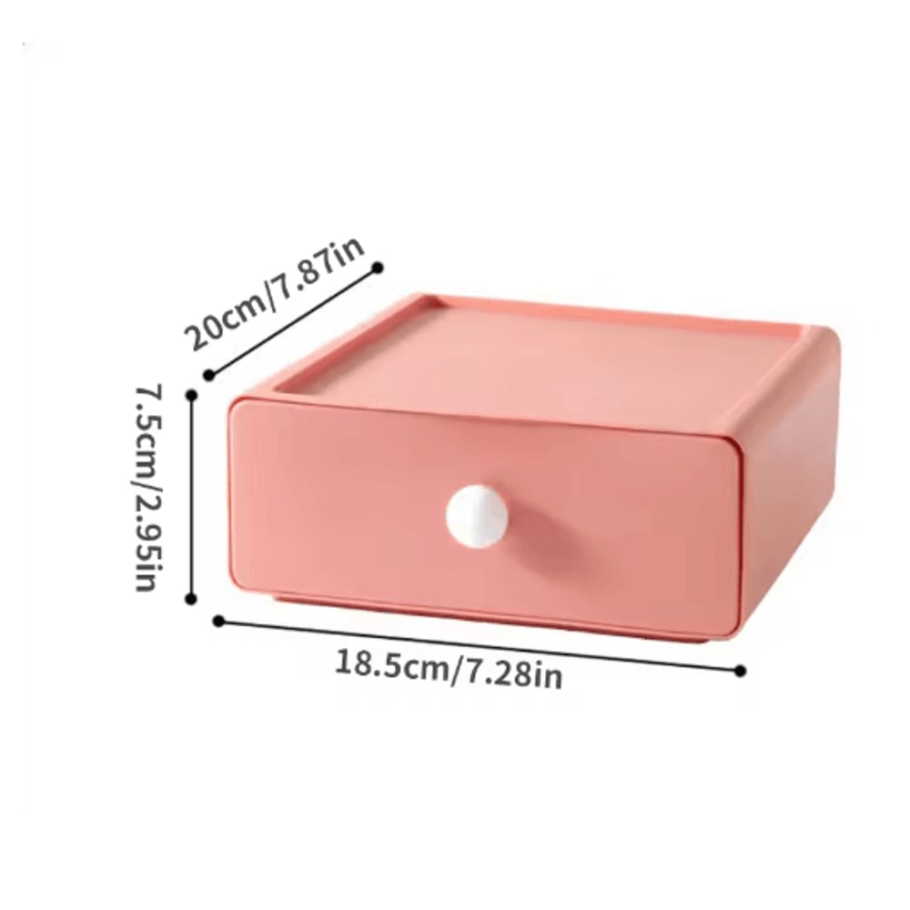 Single Stackable Desk Drawer Storage Box For Stationery And Sundries 3