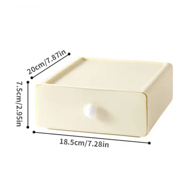 Single Stackable Desk Drawer Storage Box For Stationery And Sundries 4