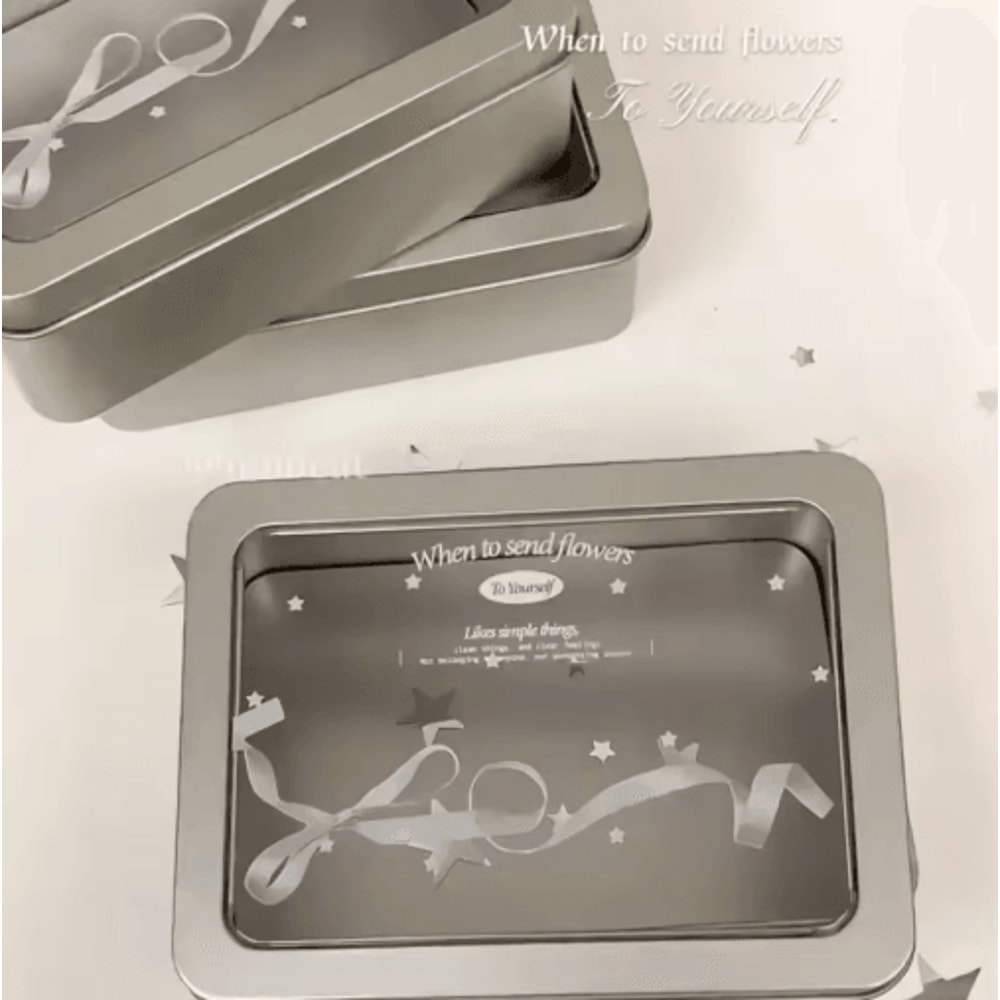 Sweet Korean Lace Desktop Organizer With Bow For Kpop Photocard Storage 1