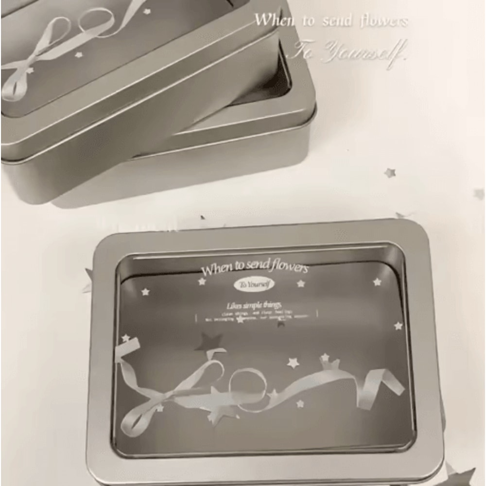 Sweet Korean Lace Desktop Organizer With Bow For Kpop Photocard Storage 5